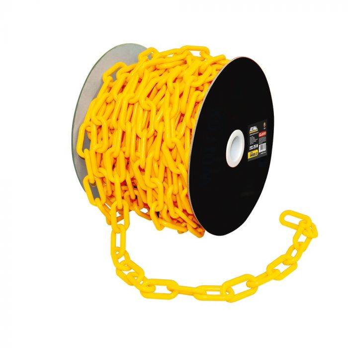 Cadena de Plástico Amarillo 1/4" 25M 17677 Adir