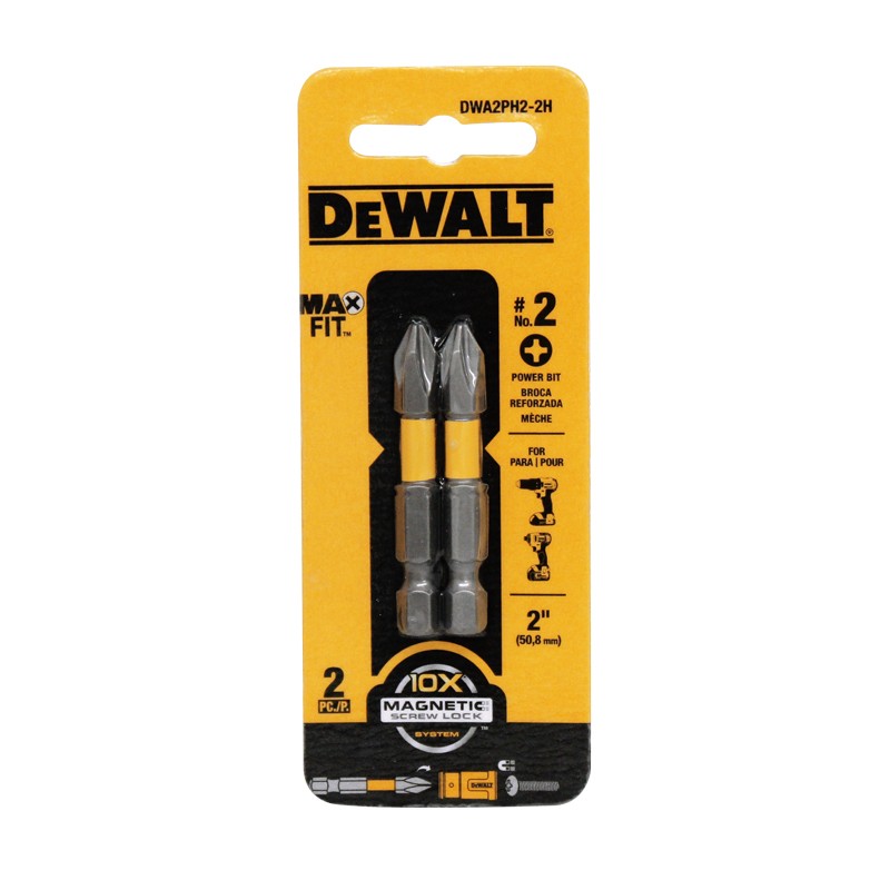 Juego de puntas Phillips #2 DWA2PH2-2H DeWalt