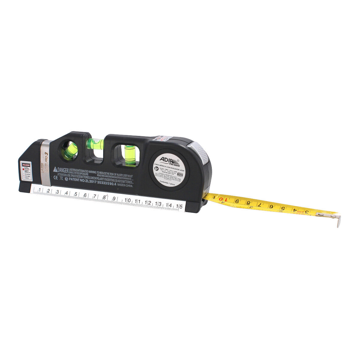 Cinta métrica con nivelador laser 10826 Adir
