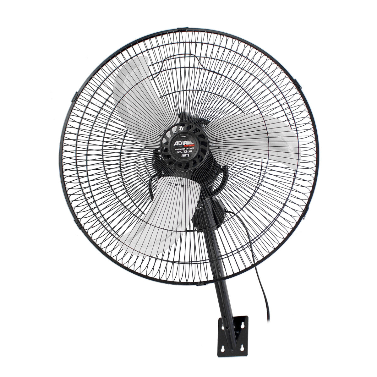Ventilador de pared 18" negro 12392 Adir