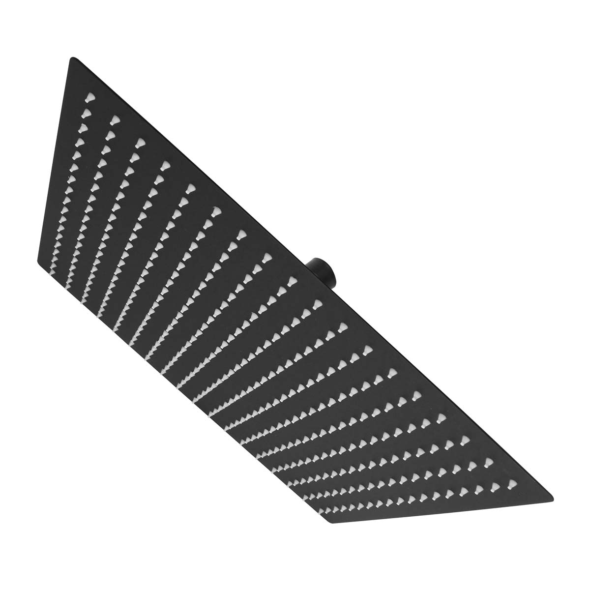 Regadera cuadrada extraplana 16" negro mate 16135 Maxflu