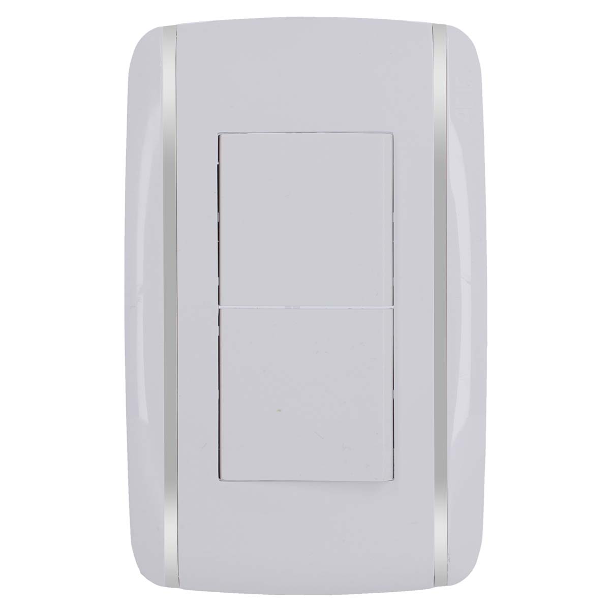 Placa con 2 apagadores sencillos Bali 9887 Adir