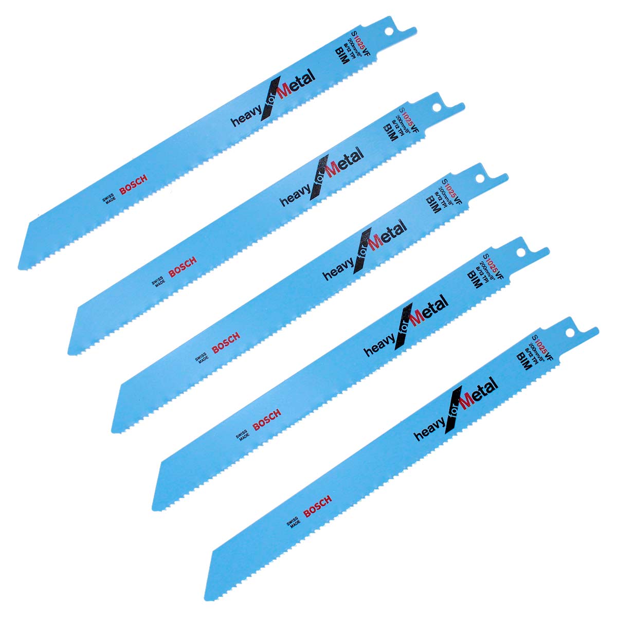 Seguetas para sierra sable 8" Heavy for Metal S 1025 VF Bosch