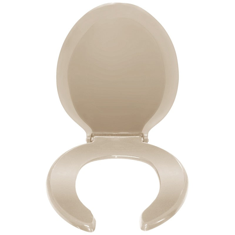 Asiento para baño alargado hueso
