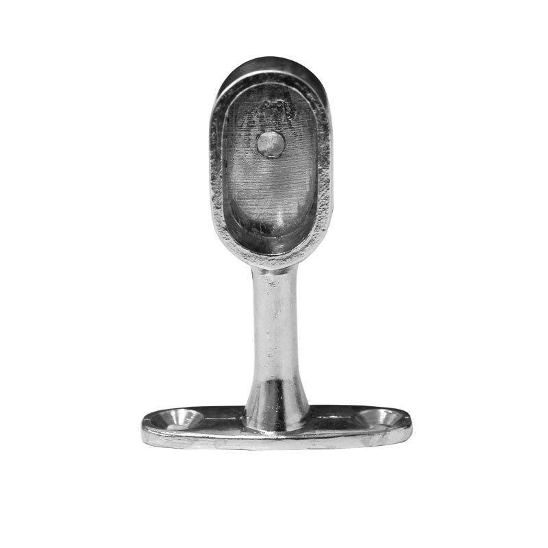 Soporte lateral para tubo oval a techo niquel brillante 1134 Lusar