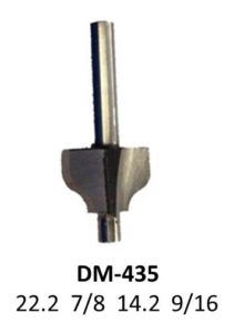 Broca para router corte pecho de paloma 7/8 Pulg 435 Micro