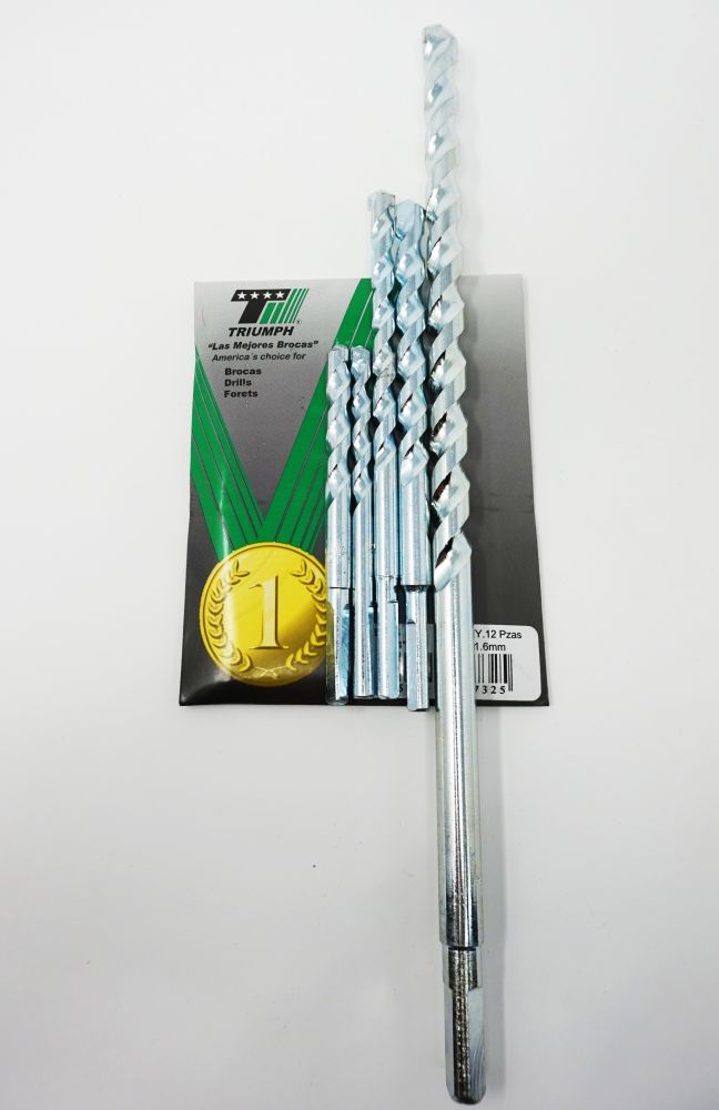 Broca para concreto medida 3/8X13 Pulg Triumph