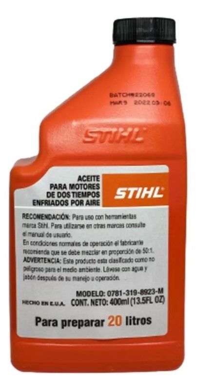 Aceite 2 Tiempos 13,5OZ 400ML para 5 galones Stihl