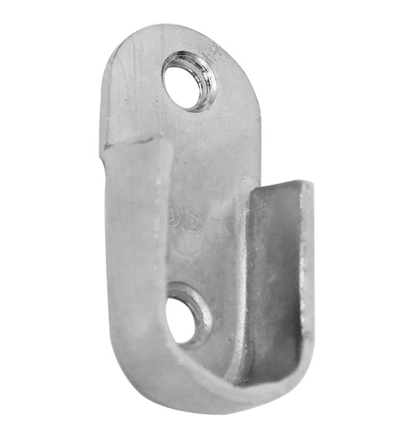 Soporte para tubo oval reforzado cromo