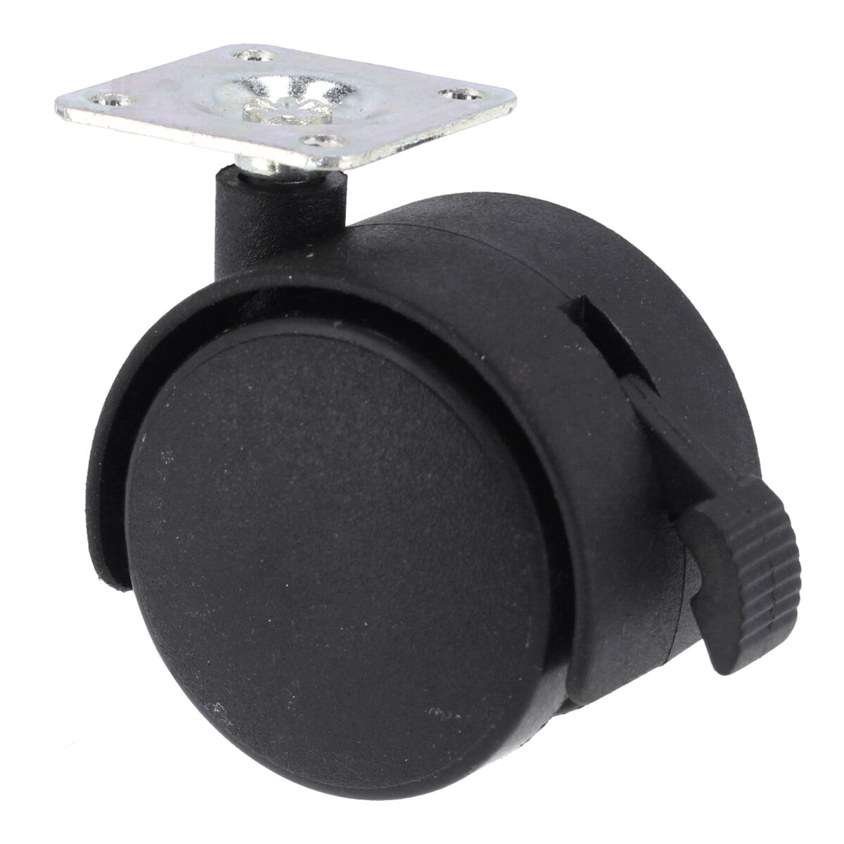 Rodaja tipo yoyo 50 mm con placa y freno Bolder