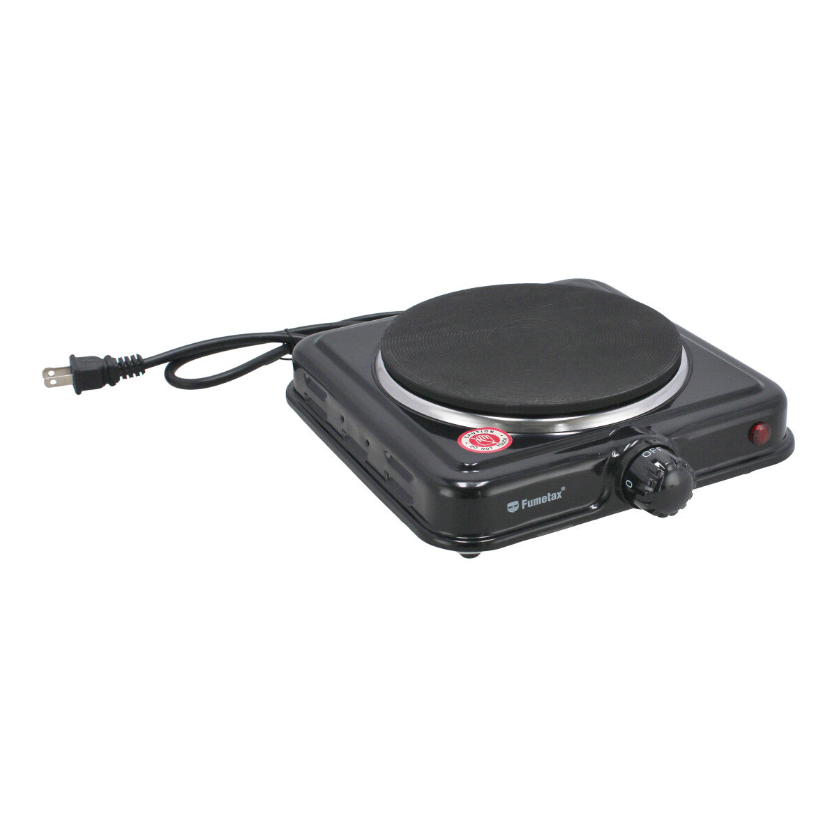 Parrilla eléctrica negra de 1 quemador tipo disco SW-42409 Fumetax