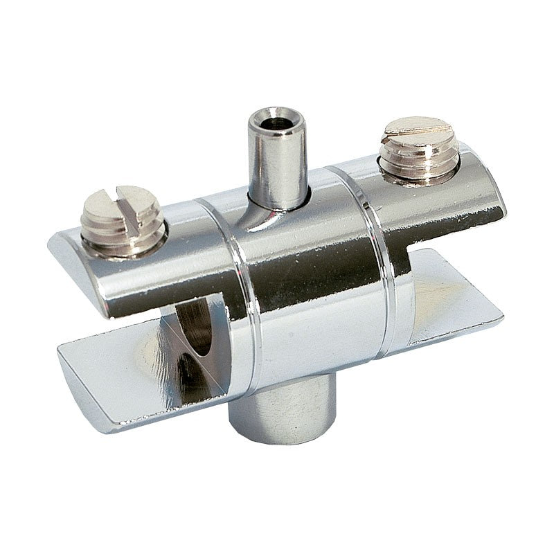Soporte doble intermedio para repisa de cristal 1076 Herralum