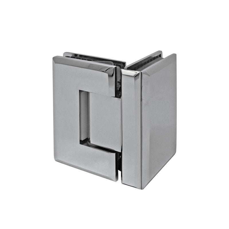 Bisagra vidrio-vidrio a 90° cromada BRK714 Bruken