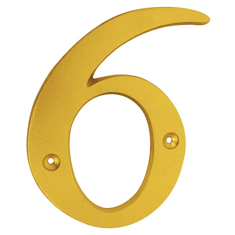 Numero decorativo 19 cm "6" y "9" Dorado