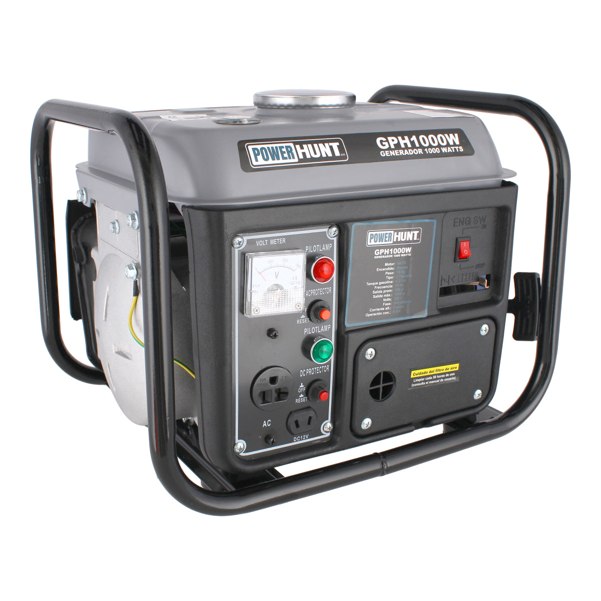 Generador de corriente eléctrica 1000 Watts GPH1000W Power Hunt