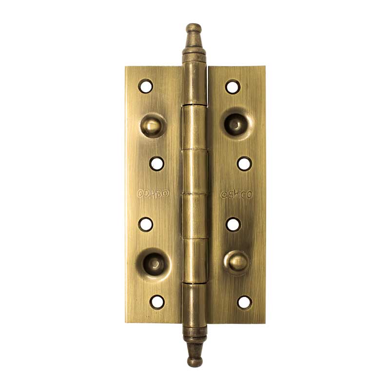 Bisagra de seguridad antipalanca 150 x 80 mm latón antiguo 540 Ashico