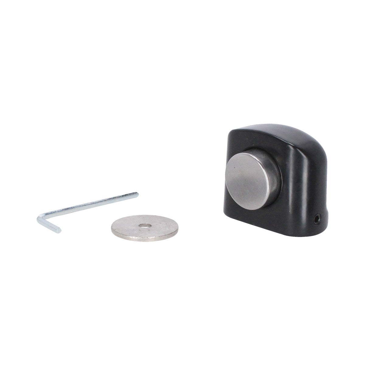 Fija puertas magnético negro mate 31 mm CHAMP 80012 Ashico