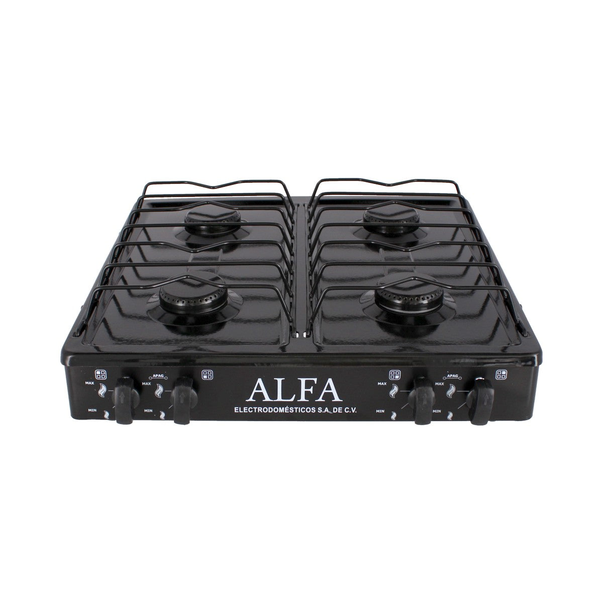 Parrilla de gas de 4 quemadores Negra 311 ALFA