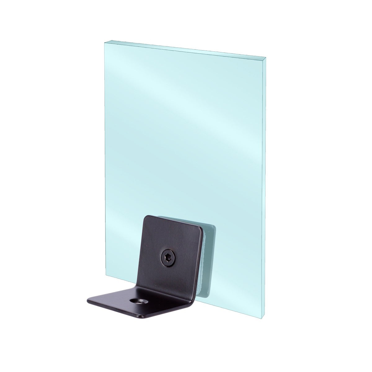 Clip para vidrio fijo a 90° negro mate K-507N Axcent