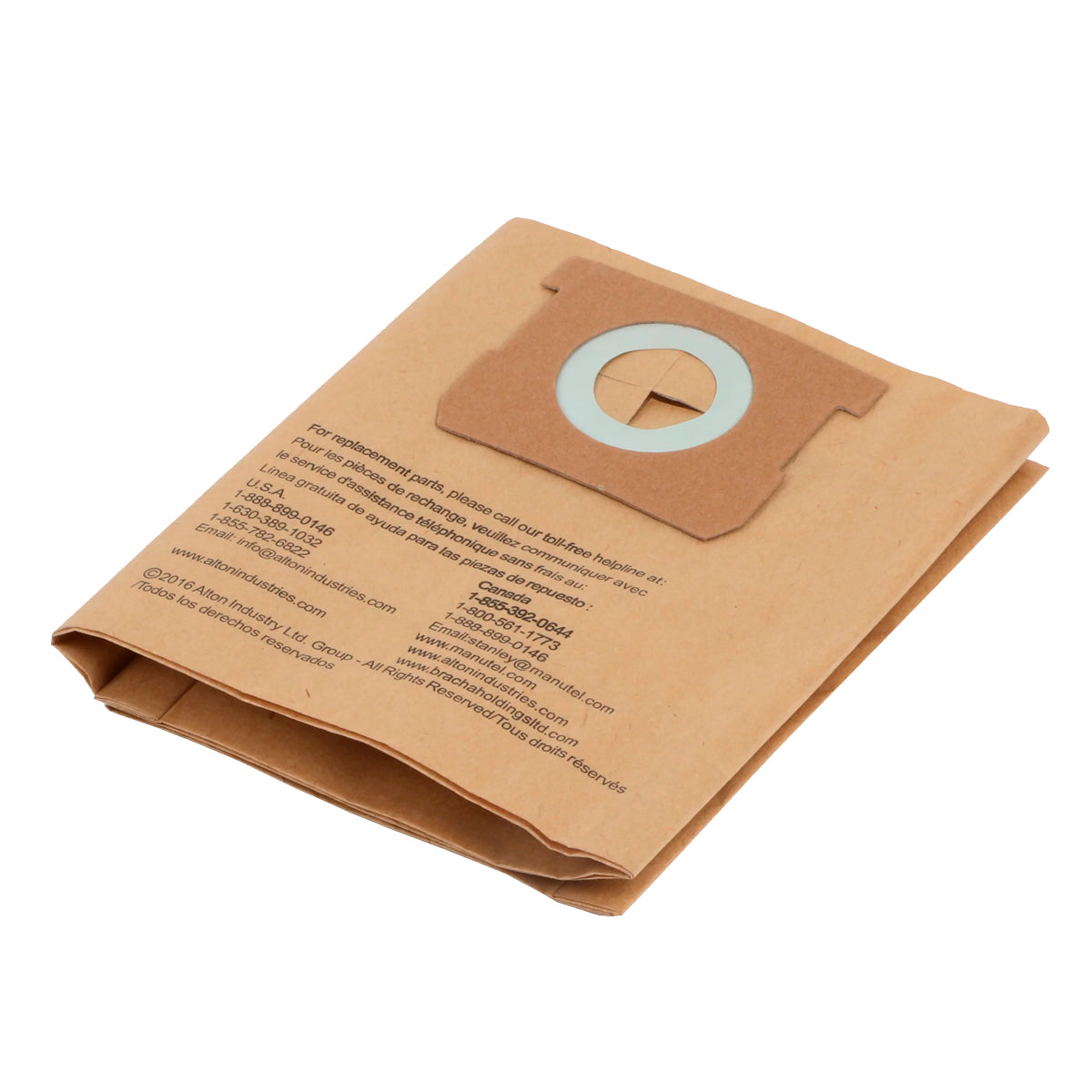 Bolsa de filtro de polvo desechable para aspiradora 1-7/8" 3 piezas 25-1238 Stanley
