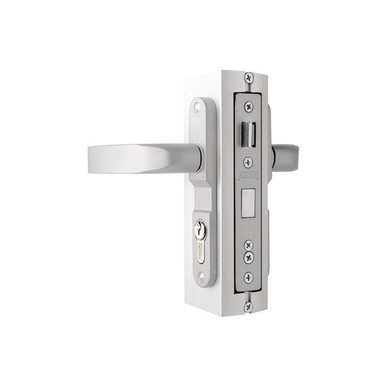 Cerradura para puerta residencial aluminio natural 3055 Phillips