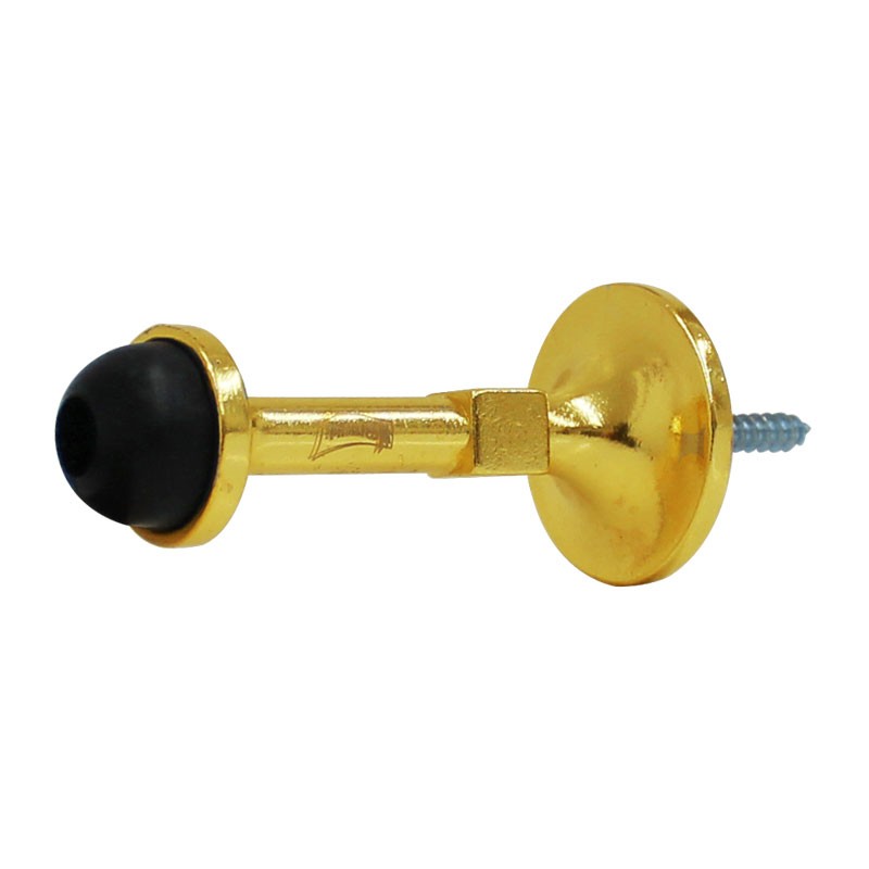 Tope recto para o puerta pared latón brillante 57 Phillips