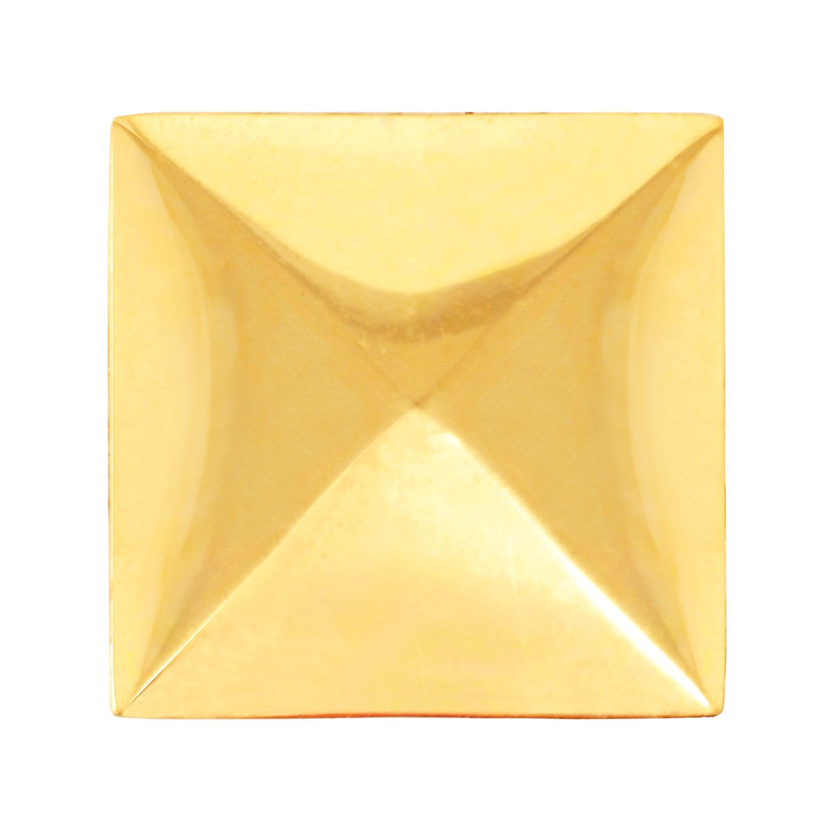 Chapetón cuadrado grande decorativo latón brillante