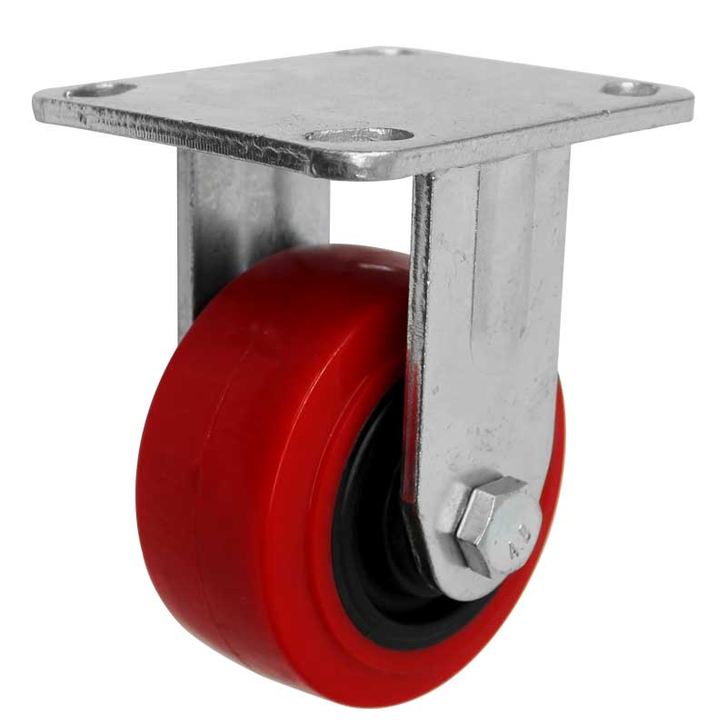 Rodaja de poliuretano 4 x 2" placa fija Weston