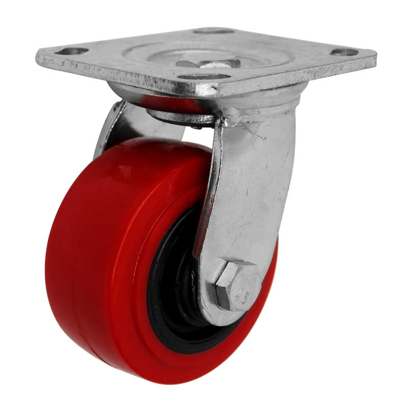 Rodaja de poliuretano 4 x 2" placa giratoria Y-1052-100 Weston