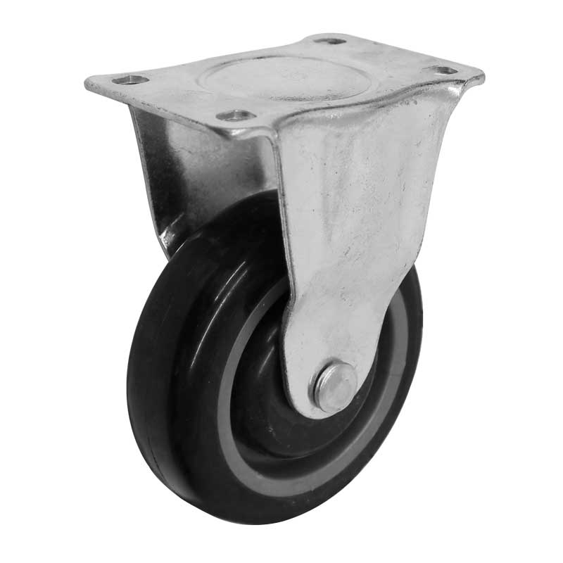Rodaja para carrito de super placa fija 4 x 1 1/4" Y-4101-100 Weston