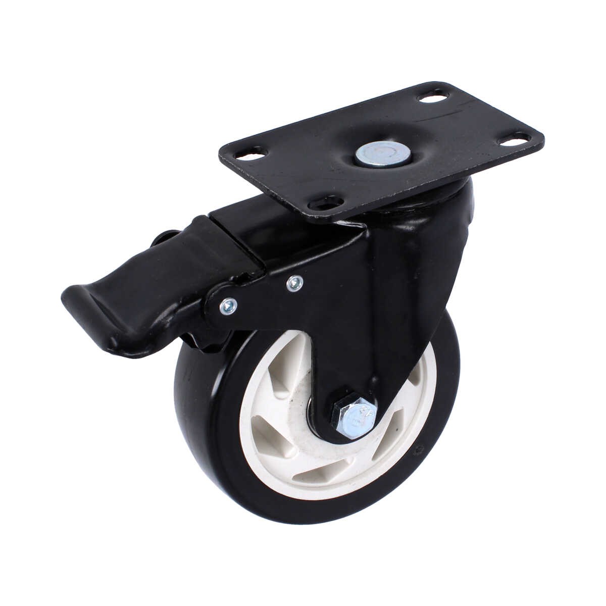 Rodaja placa giratoria con freno 4" Y-1162-99 Weston