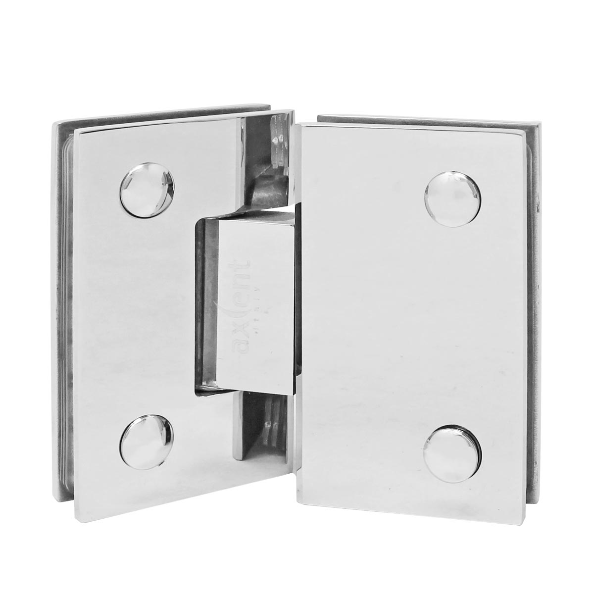 Bisagra para baño vidrio a vidrio a 180° cromo SH330-C Axcent