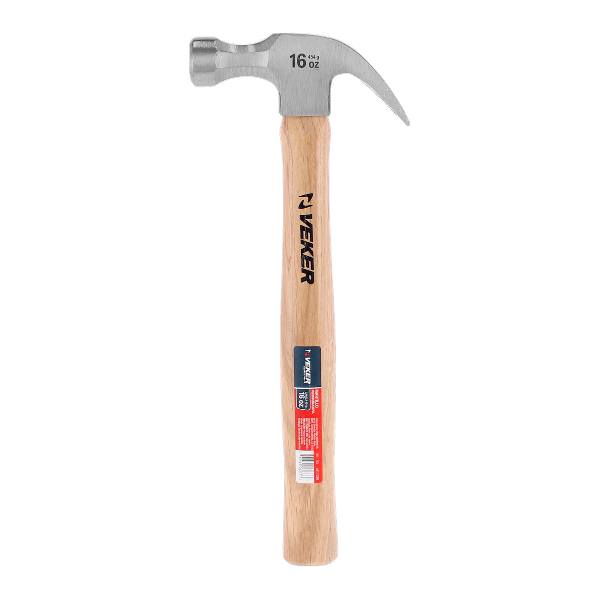 Martillo de madera uña curva 16 Oz 12311 Veker