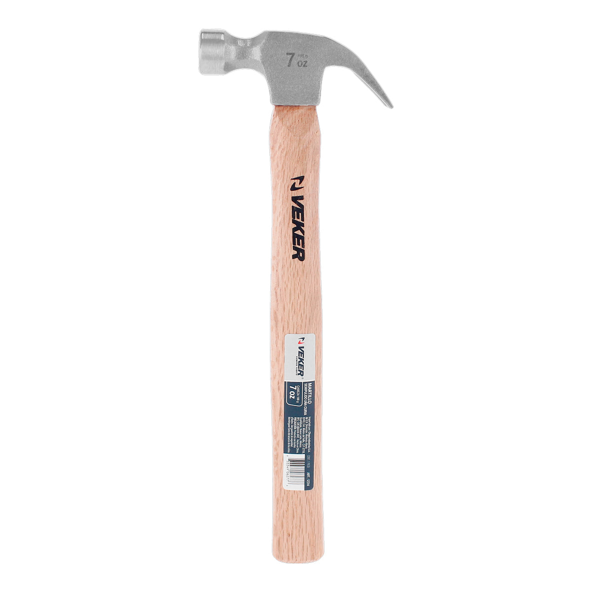 Martillo de madera uña curva 7 Oz 12314 Veker