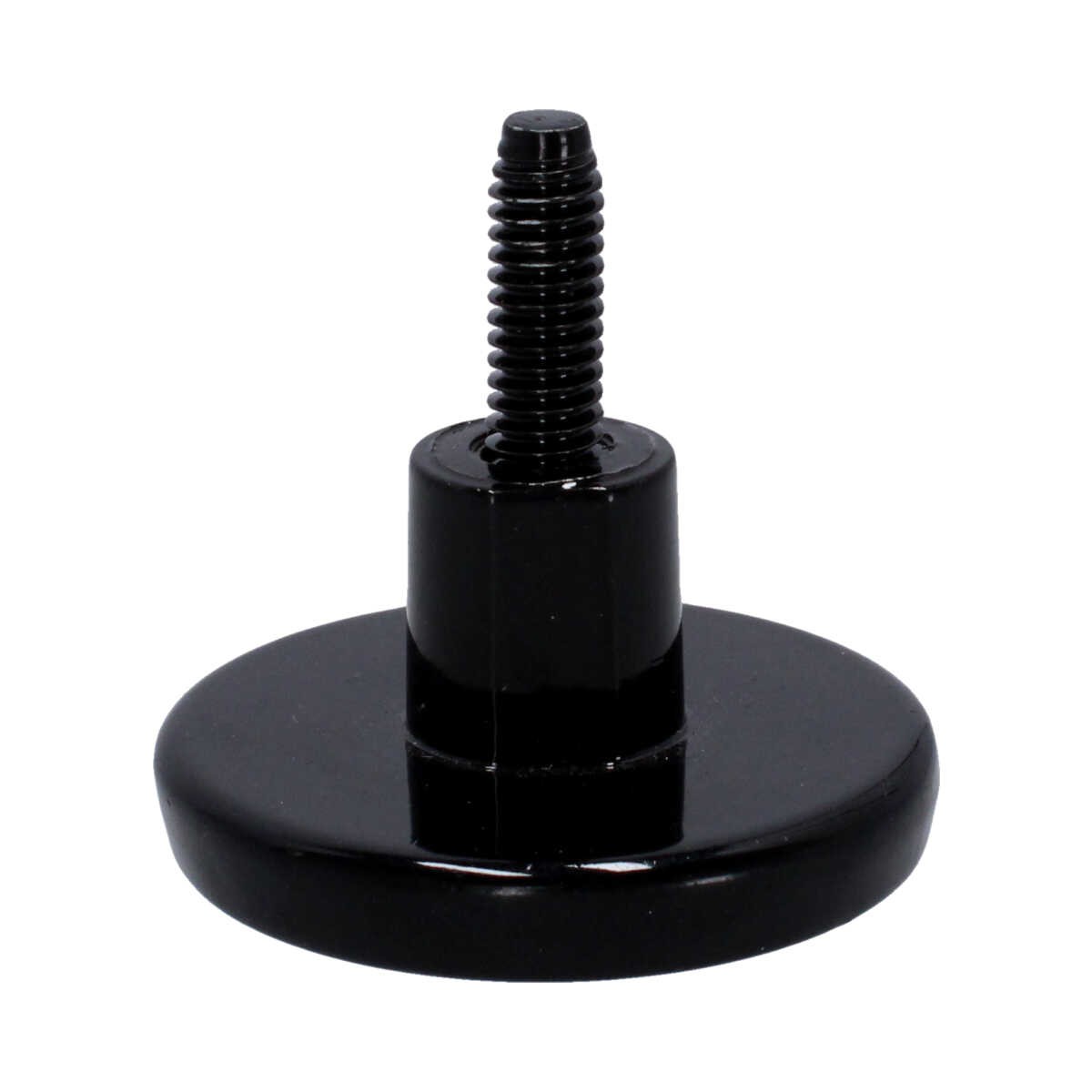 Nivelador negro con tornillo de 5/16" x 50 mm tipo knoll 166170-N Rish