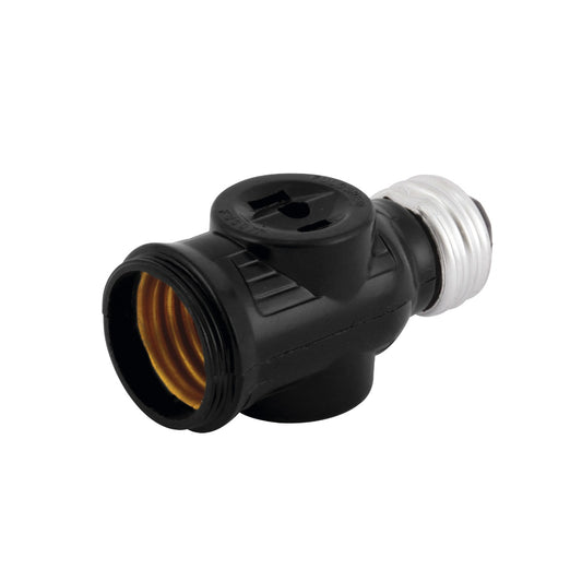 Portalámpara con doble contacto cafe FP0031 Fulgore