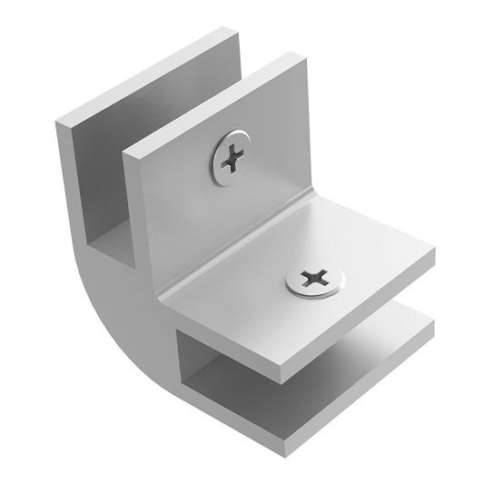 Conector para vidrio "L" Herralum