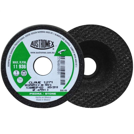 Copa Mini Desbaste Piedra G36 3-5/32" x 1-3/4" x M14-2 1271 Austromex