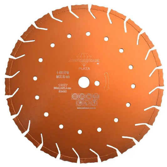 Disco de Diamante Para Corte Concreto 14" 1527 Austromex