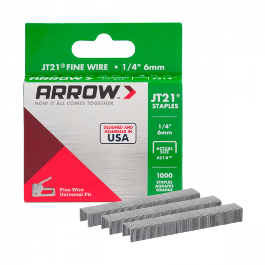 Grapas JT21 1/4" #214 100pzs Arrow
