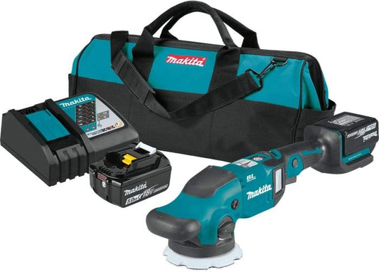 Pulidora Doble Acción Inalámbrica 5" 18V DPO500RTE Makita