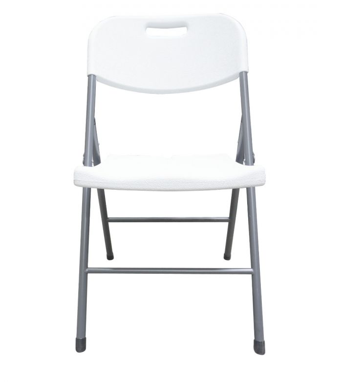 Silla Plegable Reforzada Blanca GardenLife
