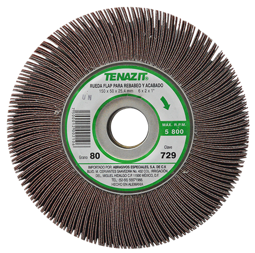 Rueda flap Tenazit Premium grano 80 6X2X11 729 Austromex