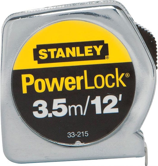 Flexómetro powerlock 1/2X12 pies 3.5 Mts 33-215MX Stanley