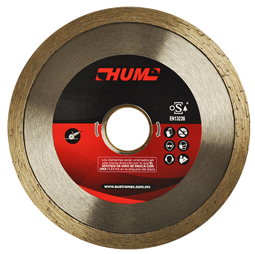 Disco de diamante rin continuo HUM 4-1/2 Pulg 2556 Austromex