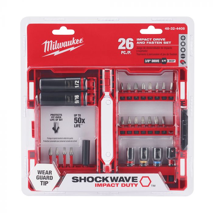 Juego de puntas de impacto para Destornillado 26Pz 48-32-4408 Milwaukee