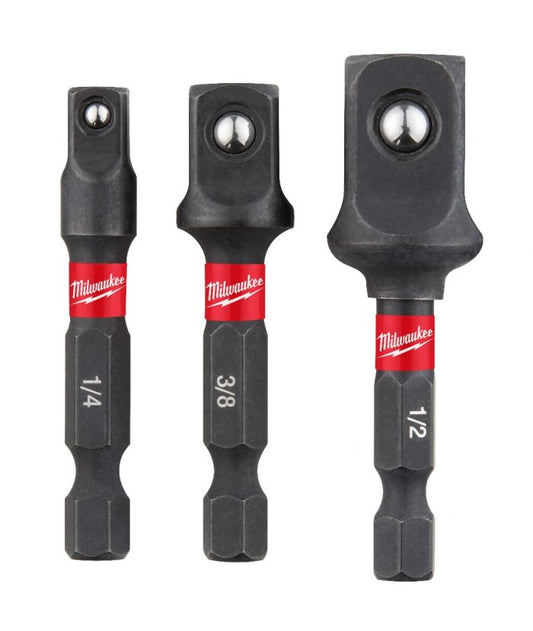 Juego de adaptadores de cubos con vástago hexagonal SHOCKWAVE™ 3 pzs 48-32-5033 Milwaukee