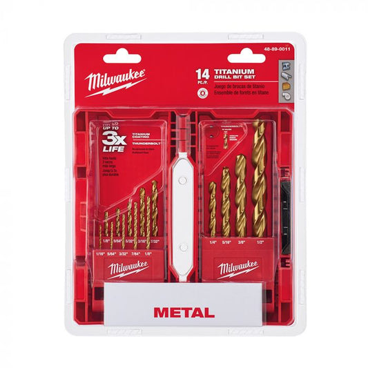 Juego de brocas titanio 14 Pz 48-89-0011 Milwaukee