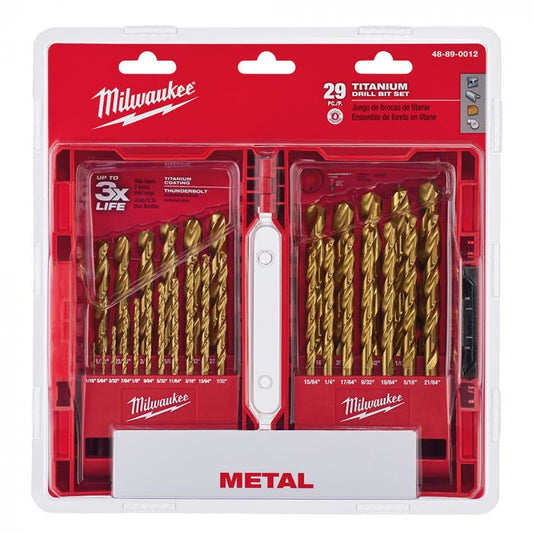 Juego de brocas 29 Pz titanio 48-89-0012 Milwaukee
