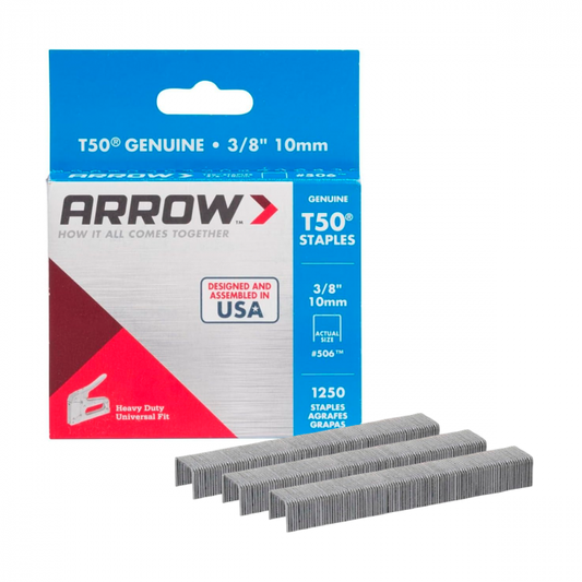 Grapas T50 3/8” #506 1250 Pzs Arrow